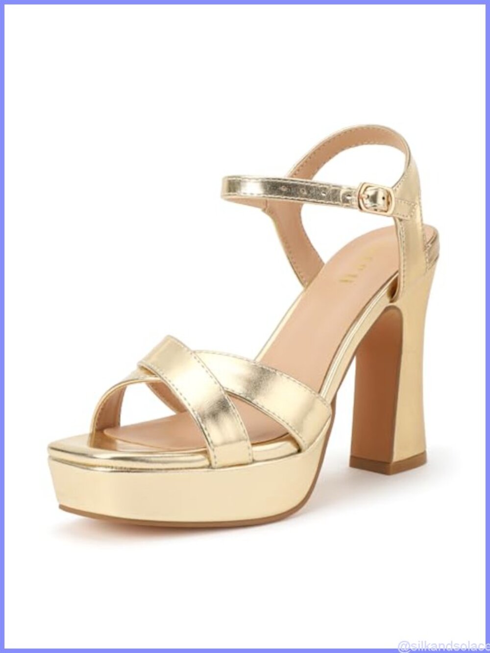 Platform High Heels Strappy Open Toe Chunky Heeled Sandals